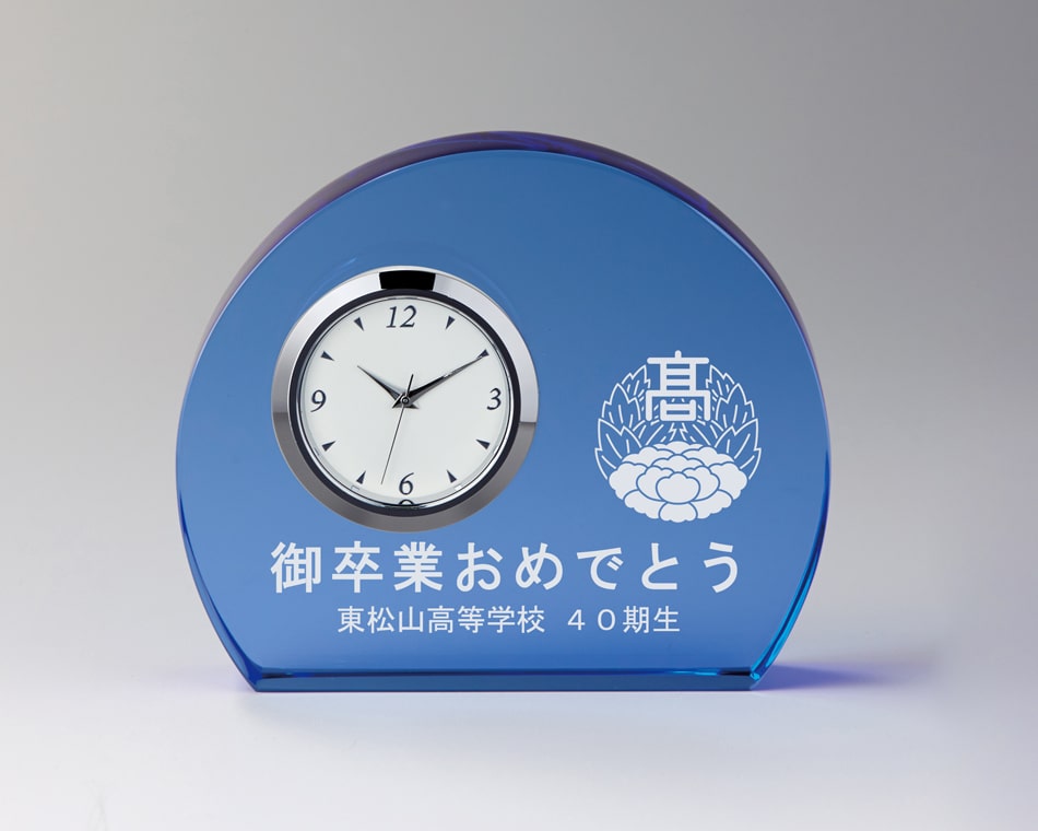 光学ガラス製置時計：ZE-354-4