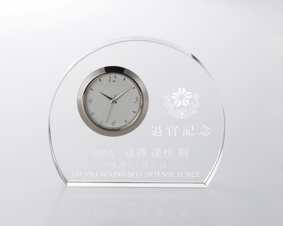 光学ガラス製置時計：ZE-354-5