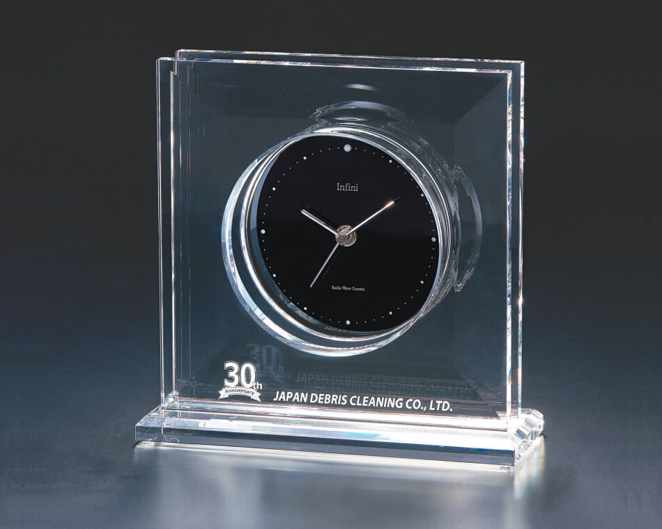 光学ガラス製電波置時計：W75-01