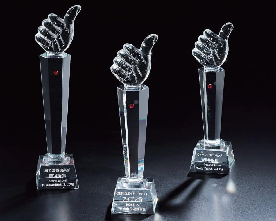 グッドサインクリスタルトロフィー:CK-136