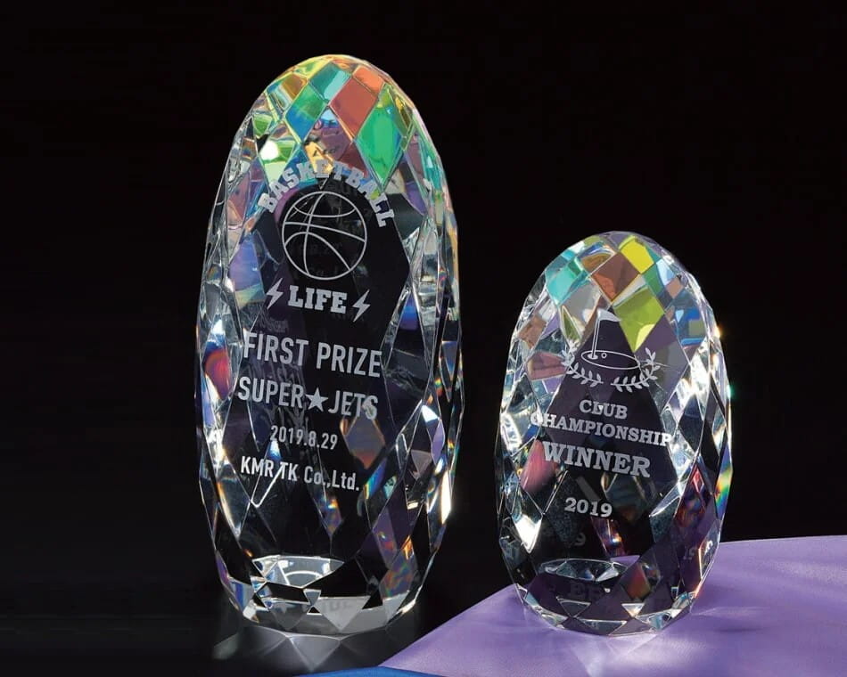 光学ガラス製トロフィー：CK-171